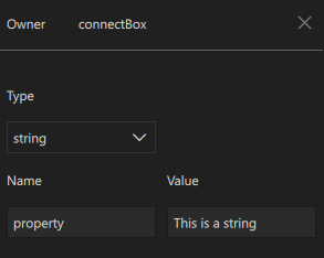 {The Custom Property Editor dialog.}