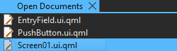 {Open Documents view.}