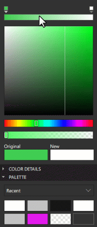 {An Animation showing how to add and remove gradient stops.}